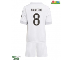 Real Madrid Federico Valverde #8 Hemmaställ Barn 2025-26 Kortärmad (+ Korta byxor) Real Madrid Federico Valverde #8 Hemmaställ Barn 2025-26 Kortärmad (+ Korta byxor)